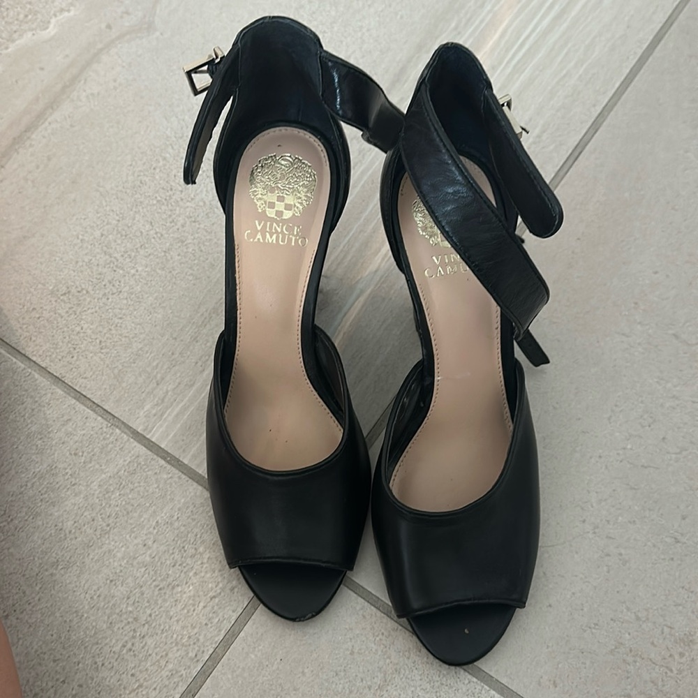 Black platform Vince Camuto shoes